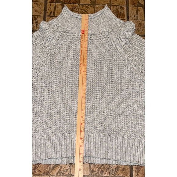 fisherman's sweater American Eagle coastal Women's Pullover L Mock Neck chunky - Picture 10 of 14